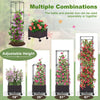 Lucktree Raised Garden Bed with Tomato Cages, 67” Adjustable Height