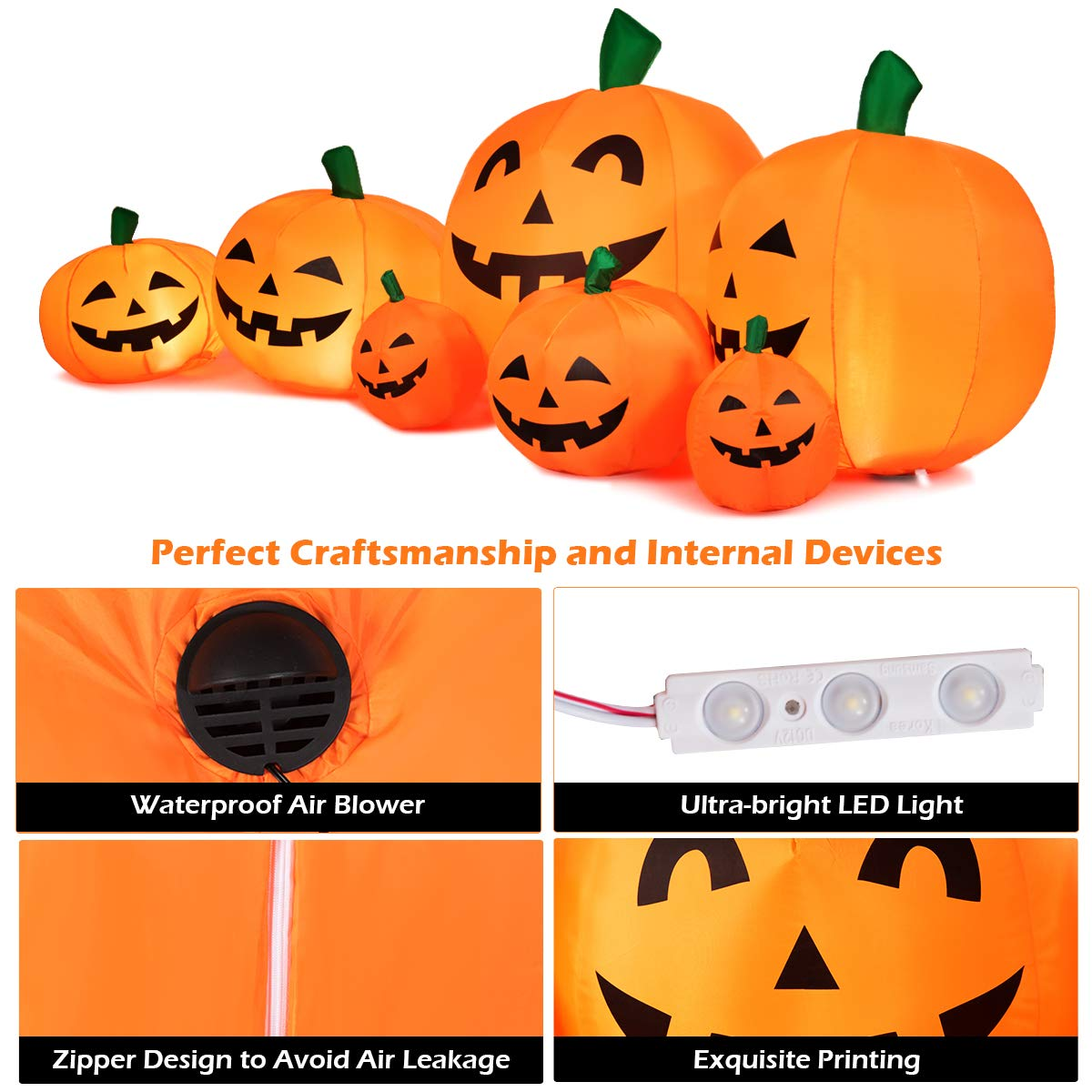 Lucktree 7.5 Ft Halloween Decorations
