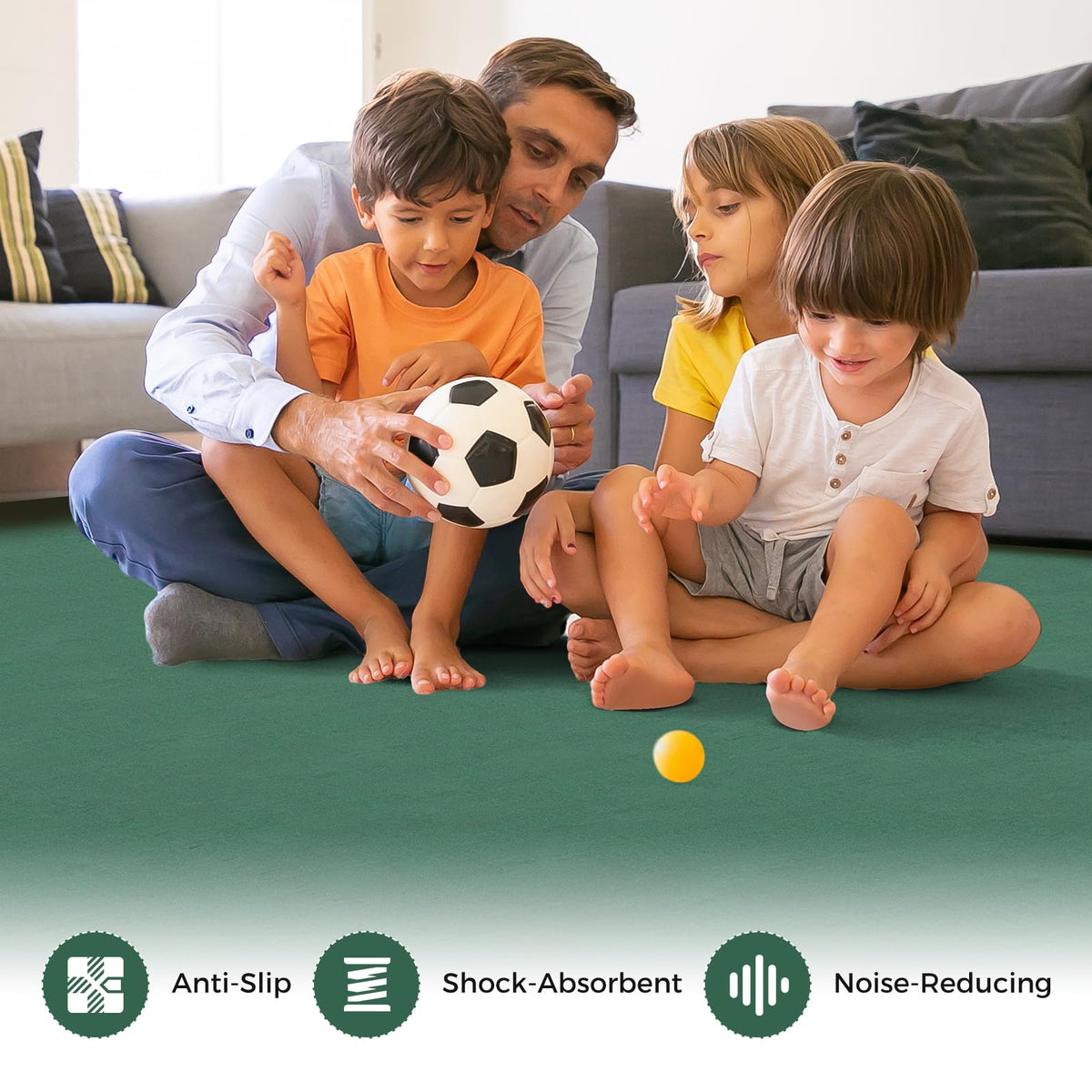 Lucktree 25 Pack-100 Sq.Ft. Foam Floor Tiles for Living Room