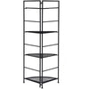 Lucktree Folding Metal Plant Rack, 4 Tiers Corner Shelf Plant Stand