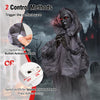 Lucktree 5.6 FT Animated Halloween Standing Weeping Woman Statue