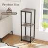 Lucktree 3 Tier Tall Plant Stand Indoor, 36 Inch Corner Plant Holder with Metal Frame
