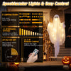 5 FT Halloween Hanging Swing Ghost Decoration with LED Lights