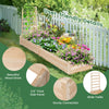 Lucktree Raised Garden Bed with Trellis, 93" L x 25" W x 40" H