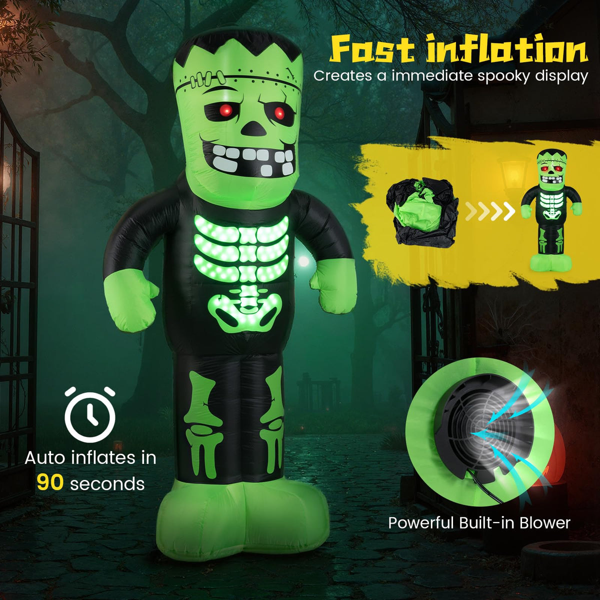 Lucktree 8.4 Ft Tall Halloween Inflatable Decoration