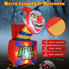 Lucktree 5 Ft Halloween Inflatable Clown, Blow up Circus Clown Box