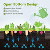 Lucktree 8x4x1ft Metal Raised Garden Bed, Planter Box with Protective Edges