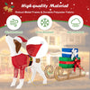 Lucktree Lighted Christmas Dog with Sleigh & Gift Boxes Combo Decorations