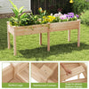 73"x23"x30" Elevated Wood Planter Box with Legs