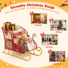 Lucktree Metal Christmas Santa Sleigh Basket