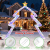 Lucktree 8.8 Feet Christmas Tree-shaped Archway with Top Star