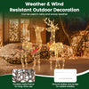 Lucktree 2 Pieces Lighted Christmas Reindeer Family Set with 230 LED Lights