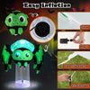 Lucktree 6 FT Halloween Inflatable Spider with Multi-Color Rotating Light