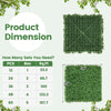Lucktree 12PCS 20" x 20" Artificial Boxwood Panels Garden Privacy Fence Screen