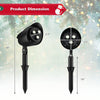 Lucktree Christmas Projector Lights Outdoor | LED Santa Claus on Sleigh Projection Lamp