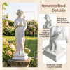 Lucktree 31.5" Greek Goddess Statue with Bird