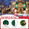 Lucktree 8 FT Christmas Inflatable Archway w/ Santa Claus & Snowman