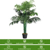Lucktree 3.5 Feet Tall Potted Artificial Palm Tree for Indoor Outdoor