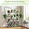 Lucktree 2 Pack 6-Tier Butterfly-Shaped Plant Stand Indoor