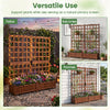 Lucktree Wooden Raised Garden Bed with Trellis