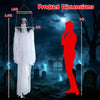6.4 FT Halloween Animated Hanging Swinging Girl Creepy Doll