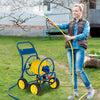 Lucktree Garden Hose Reel Cart - Water Hose Cart with 4 Wheels & Non-slip Grip
