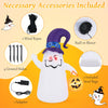 Lucktree 6 FT Halloween Inflatable Cute Ghost with Jack-O-Lantern