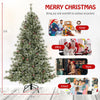 Lucktree 6ft / 7.5ft / 9ft Pre-Lit Artificial Christmas Tree with 360° Quick Power Connector