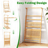 Lucktree Plant Stand Indoor Outdoor - Bamboo 3-Tier Hanging Tall Ladder Flower Pot Display Organizer Rack