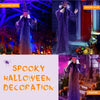 Lucktree 6FT Halloween Animatronic Witch, Hanging Halloween Decoration with Pre-Recorded Phrases