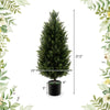 3FT Artificial Topiary Cedar Tree Faux Potted Plants Artificial Cypress Tree