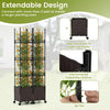 Lucktree Raised Garden Bed Planter Box with Trellis