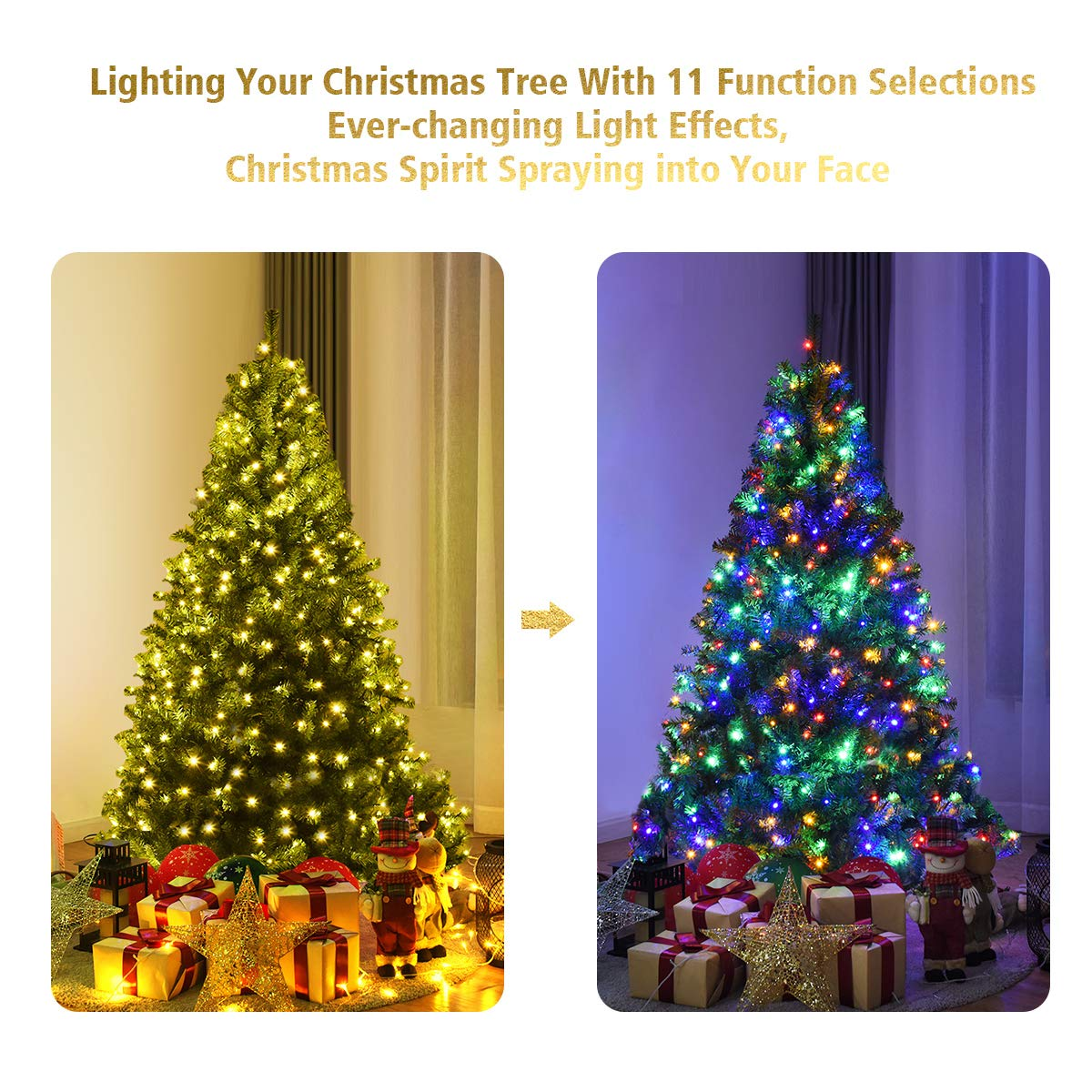 Lucktree 5FT Pre-Lit Artificial Christmas Tree - LucktreeUS
