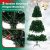 7 FT Pre-lit Christmas Tree Artificial Hinged Xmas Tree