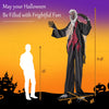 Lucktree 8.2 Ft Halloween Animatronics, Sound-Activated Werewolf with Light-up Eyes & Scary Sounds