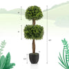 Lucktree 40" Artificial Boxwood Topiary Ball Tree