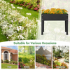 Lucktree Raised Garden Bed, Metal Planter Box with Legs, Drain Hole, Outdoor Indoor Elevated Garden Box