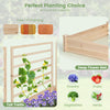 Lucktree Raised Garden Bed with Trellis