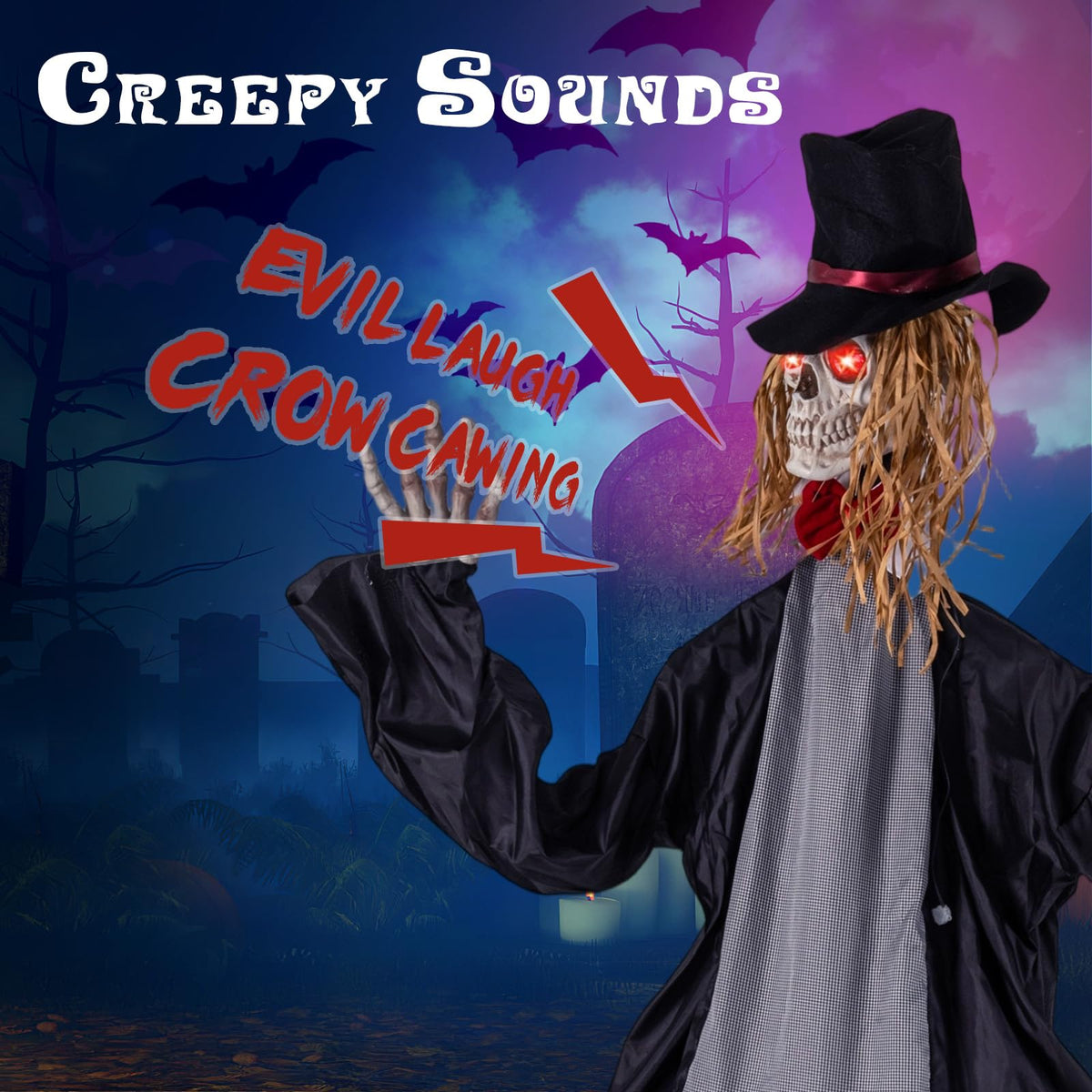 Lucktree Halloween Animatronic Skeleton Bride / Groom