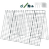 8 Panels Cucumber Trellis, A-Frame Garden Trellis for Plant Climbing