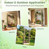 Lucktree Wooden Raised Garden Bed with Trellis & Hanging Roof