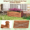 Lucktree Rectangular Garden Bed for Vegetables Flower Herb Fruit