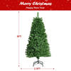 Lucktree Fiber Optic Artificial Christmas Tree, Pre-lit Premium Spruce Tree with Solid Metal Stand - LucktreeUS