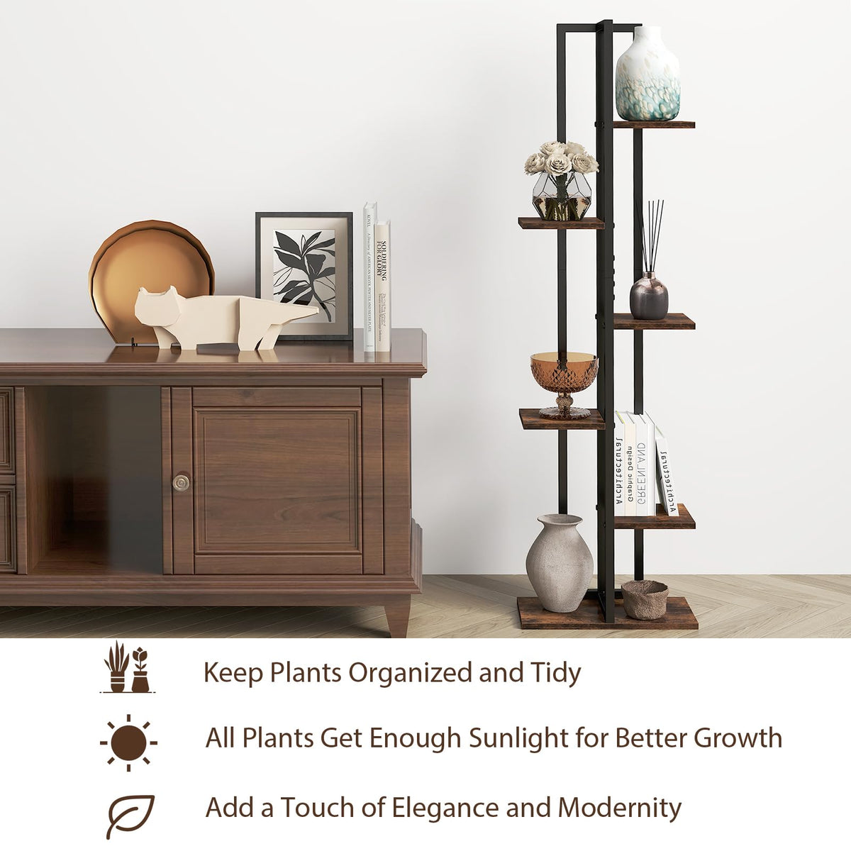 Lucktree 3 PCS Plant Stand Indoor Set