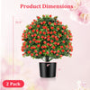 Lucktree 21.5’’ Artificial Rose Topiary Ball Tree for Indoor Outdoor