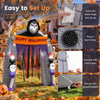 Lucktree 8.5 FT Halloween Inflatable Grim Reaper Archway with 2 Candles