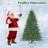 Lucktree 7ft Pre-Lit Artificial Christmas Tree, Hinged Full Xmas Pine Tree with 340 Warm White LED Lights