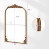 Lucktree Antiqued Gold Wall Mirror(30"L x 20"W)