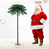 Lucktree 6 FT Pre-Lit Artificial Christmas Tree, Lighted Xmas Palm Tree W/ 210 Multi-Color LED Lights - LucktreeUS