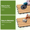 Lucktree 30 PCS Acacia Wood Interlocking Patio Deck Tiles
